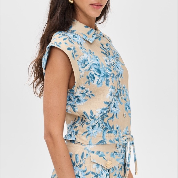 💋NWT cara cara octavia top in farfella ginger root - Picture 3 of 11